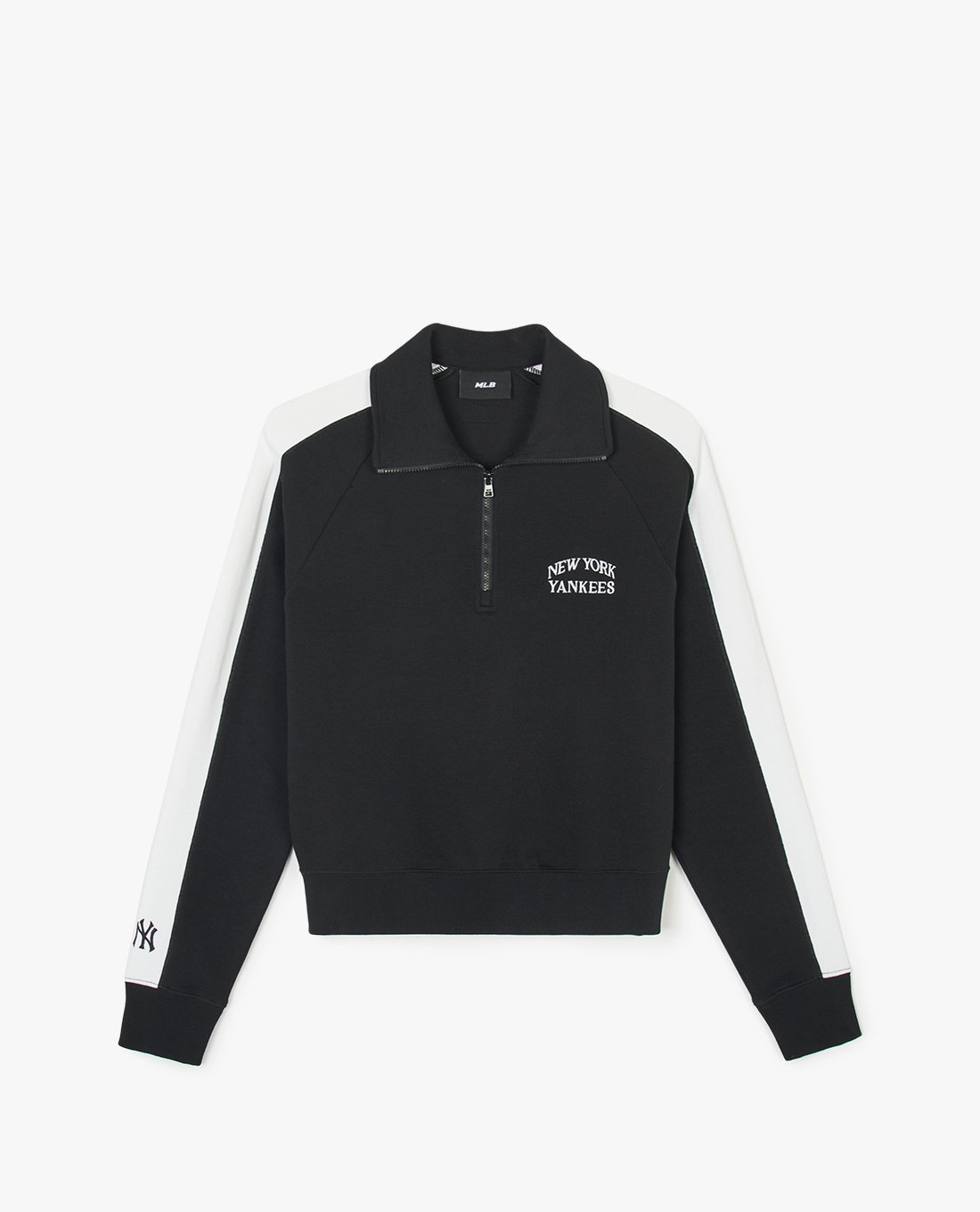 MLB - Áo sweatshirt nữ cổ bẻ tay dài Sportive Varsity Crop