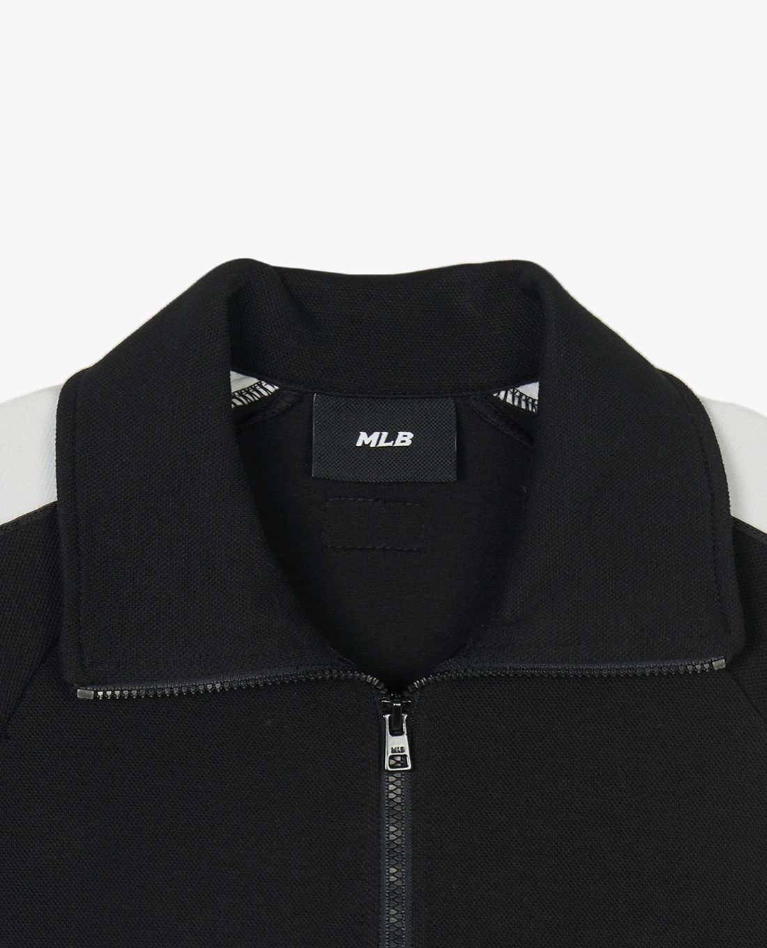 ★関税込★MLB★Varsity Oversized Fit Half Zip-Up Sweatshirt Varsity Oversized Fleece Zip Up Jacket - Black