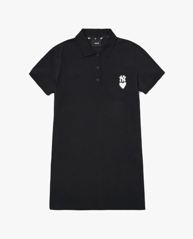  MLB - Đầm polo cổ bẻ tay ngắn Heart 