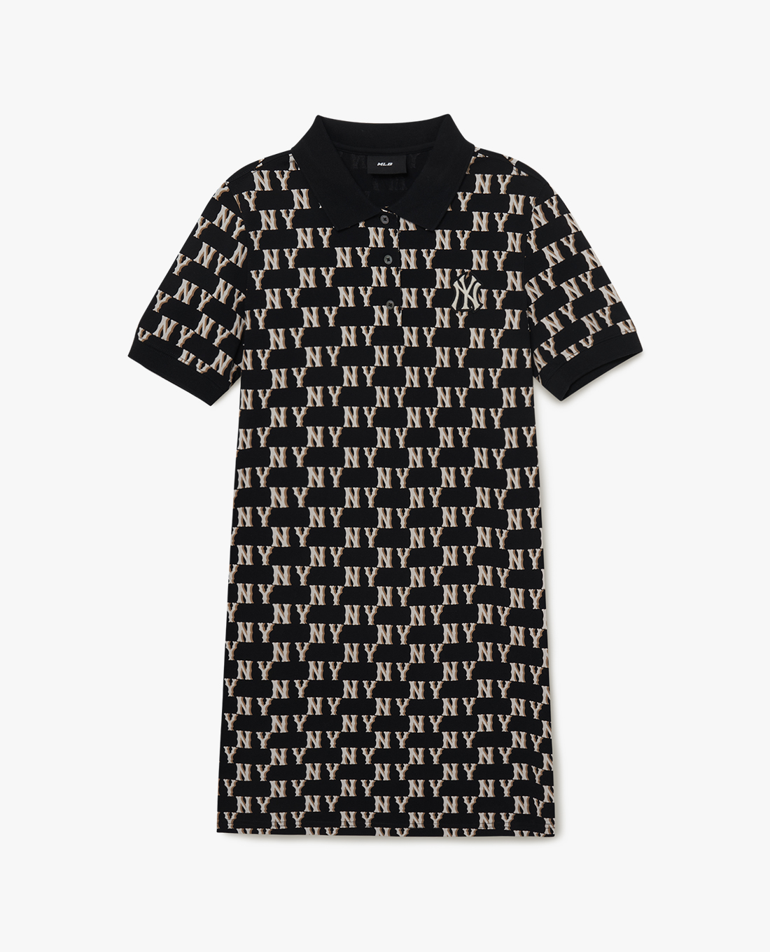 MLB - Đầm polo mini tay ngắn Classic Monogram Collar Dress MLB - Đầm polo mini tay ngắn Classic Monogram Collar Dress