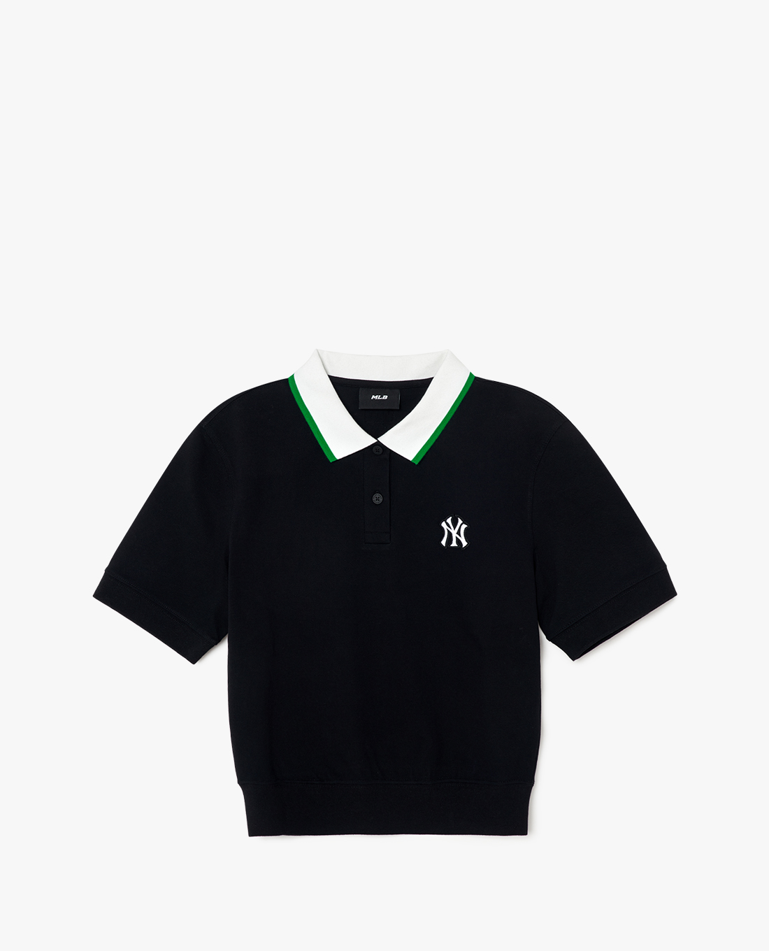 MLB - Áo polo nữ tay ngắn Color Matching Crop Collar