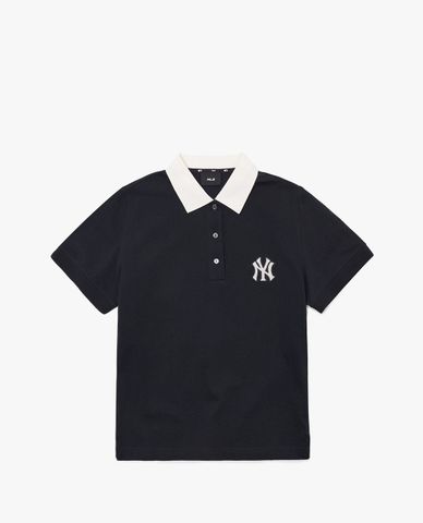  MLB - Áo thun polo nữ ngắn tay Monogram 