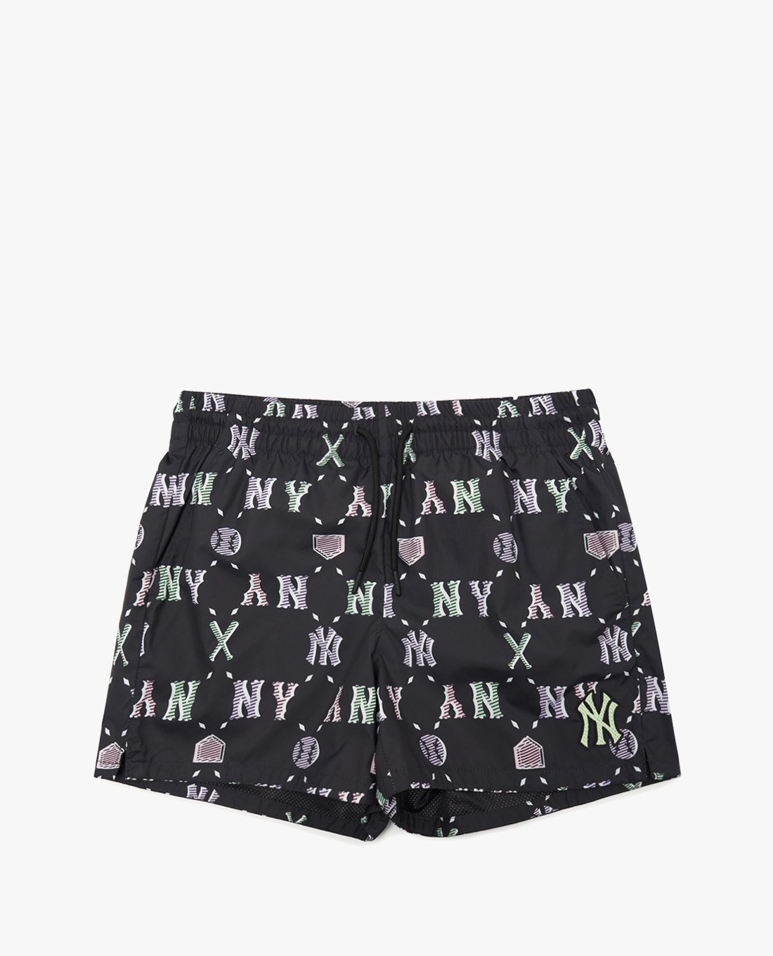 MLB - Quần shorts ngắn nữ lưng thun Summer Monogram Woven
