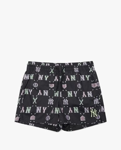  MLB - Quần shorts ngắn nữ lưng thun Summer Monogram Woven 