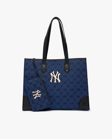 MLB - Túi tote chữ nhật Monogram Diamond Jacquard Shopper 