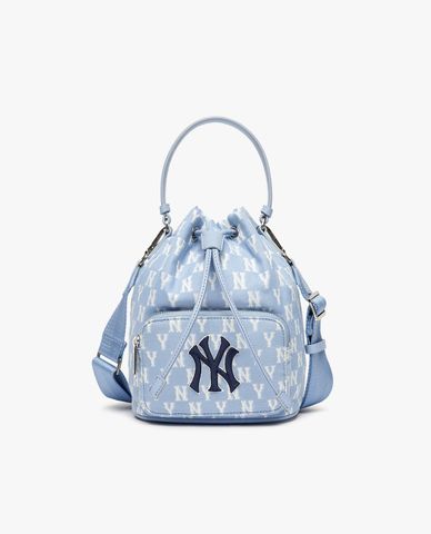 MLB - Túi rút dây Monogram Jacquard Bucket 