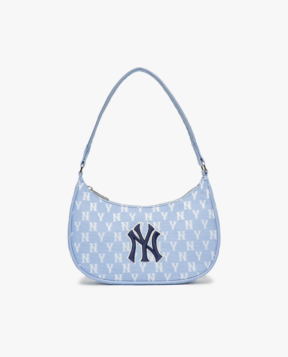 MLB - Túi đeo vai nữ chữ nhật Monogram Jacquard Hobo