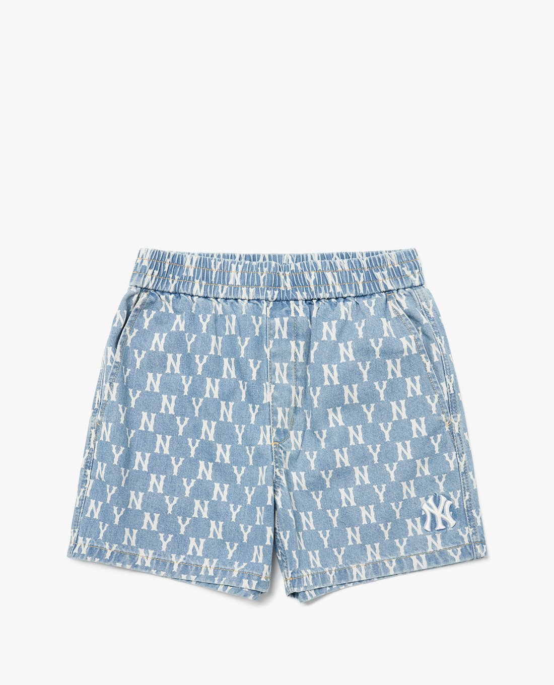 MLB - Quần shorts jeans unisex Monogram