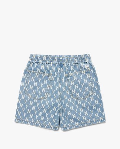  MLB - Quần shorts jeans unisex Monogram 
