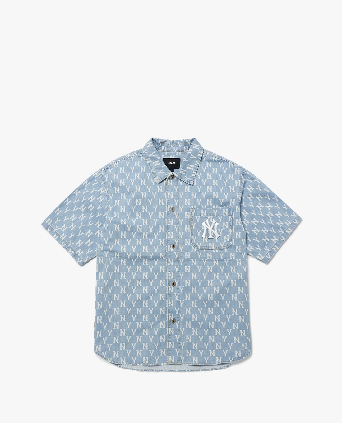 MLB - Áo sơ mi denim unisex tay dài Classic Monogram Denim