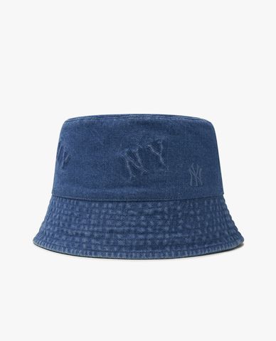  MLB - Nón bucket unisex Denim Random Embo Monogram 