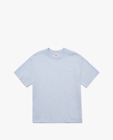  MLB - Áo thun unisex cổ tròn tay ngắn Paisley Back Logo 