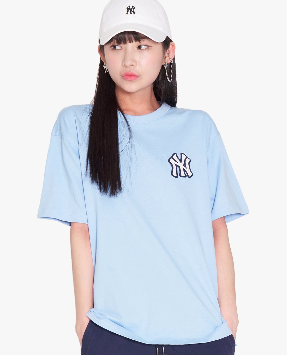 MLB - Áo thun unisex cổ tròn tay ngắn Basic Monogram Back Logo