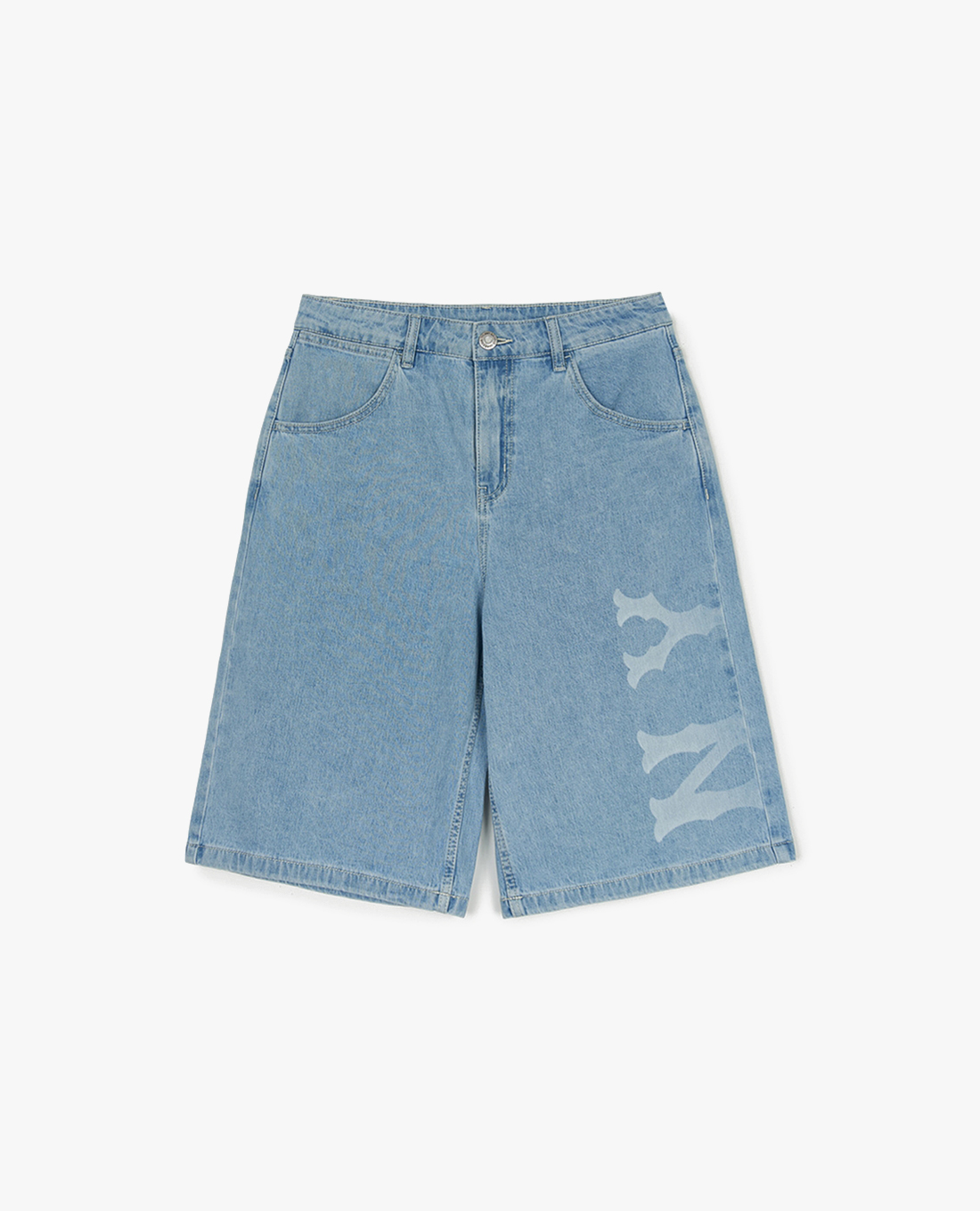 MLB - Quần shorts jeans nữ Basic Gradient Coopers