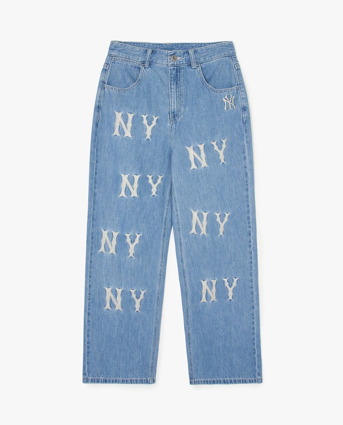 MLB - Quần jeans nữ ống rộng Basic Embroidery Logo MLB Việt Nam