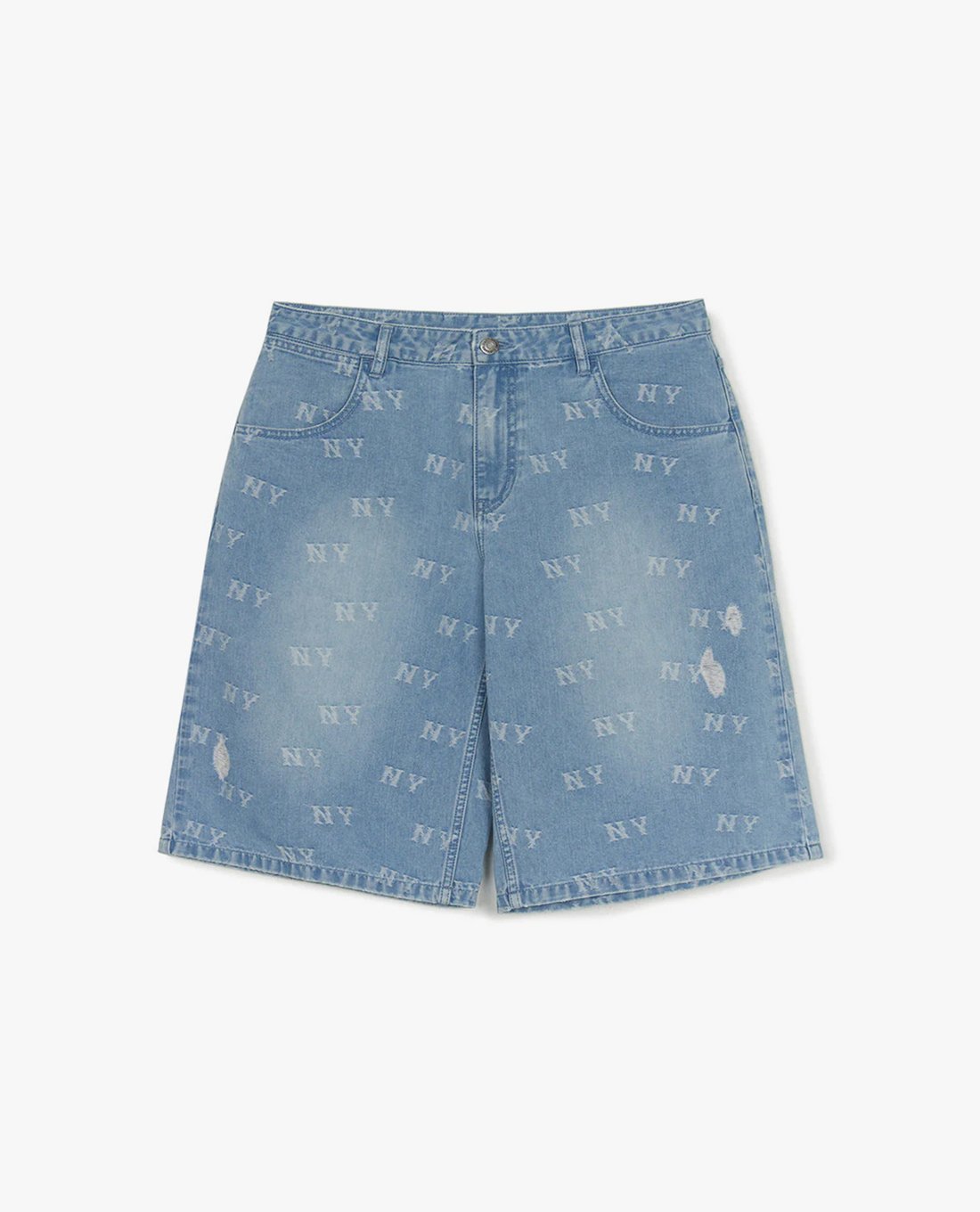 MLB - Quần shorts jeans nam Classic Jacquard Monogram