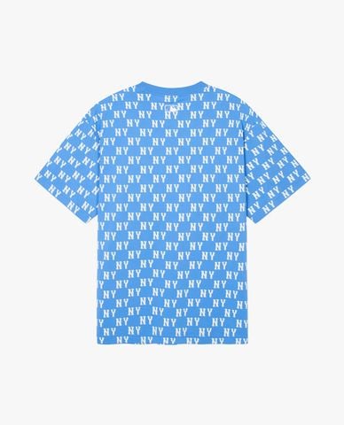  MLB - Áo thun unisex cổ tròn tay ngắn Classic Monogram Plate Pattern 