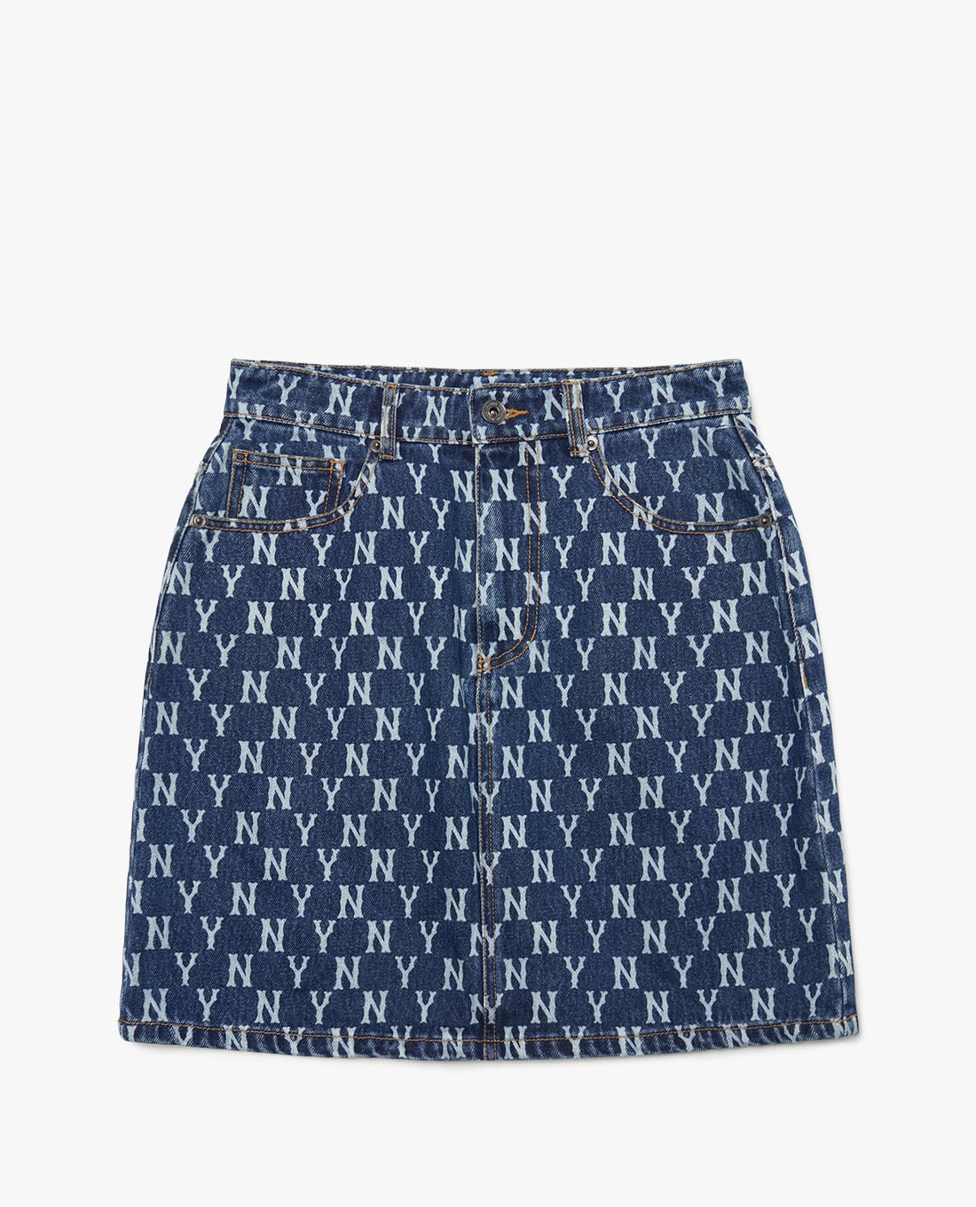 MLB - Chân váy denim chữ A Classic Monogram