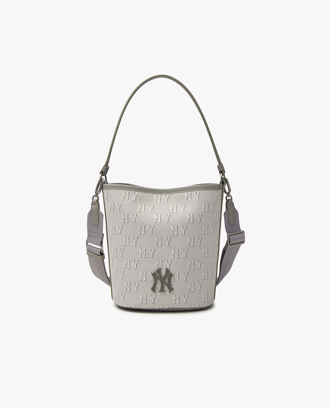 MLB - Túi đeo vai nữ Jacquard Monogram Bucket