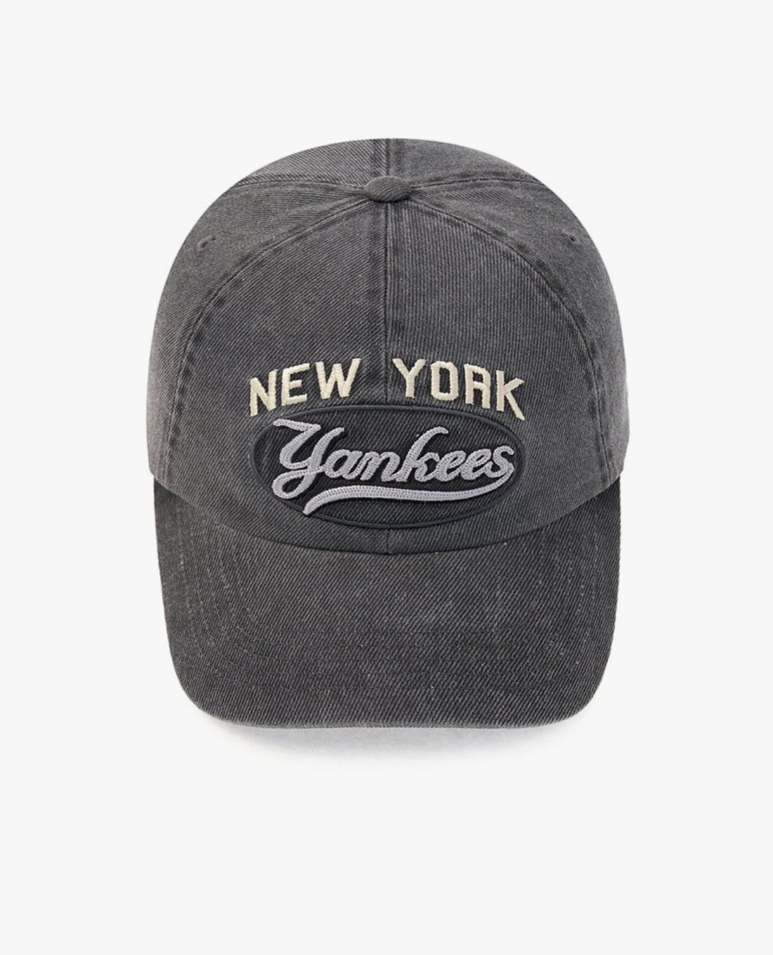 ★MLB Korea★ Varsity Vintage Tonton Culsive Unstructured Ba Varsity Vintage Tone-Tone Cursive Unstructured Ball Cap