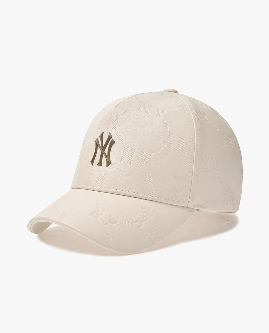 MLB - Nón bóng chày unisex Diamond Monogram Leather Embossed Structure