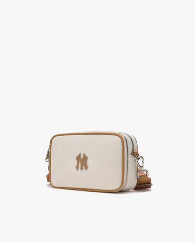  MLB - Túi đeo chéo unisex phom chữ nhật Classic Monogram Jacquard Mini 