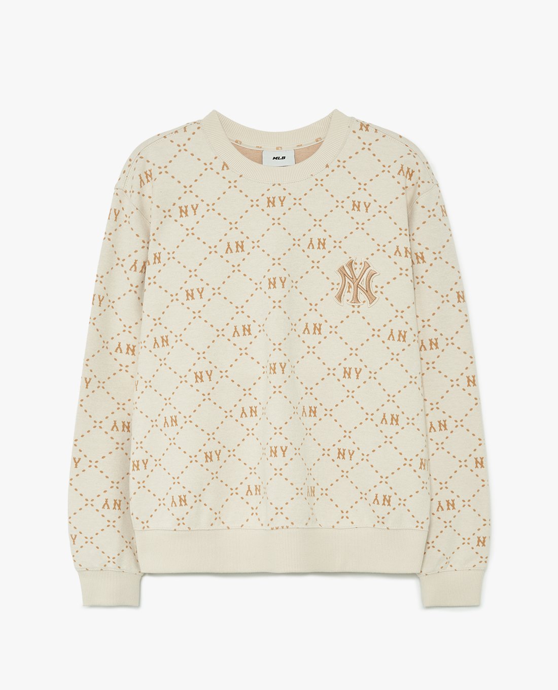 MLB - Áo sweatshirt unisex cổ tròn tay dài Diamond Monogram Jacquard
