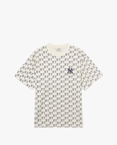  MLB - Áo thun unisex cổ tròn tay ngắn Classic Monogram 