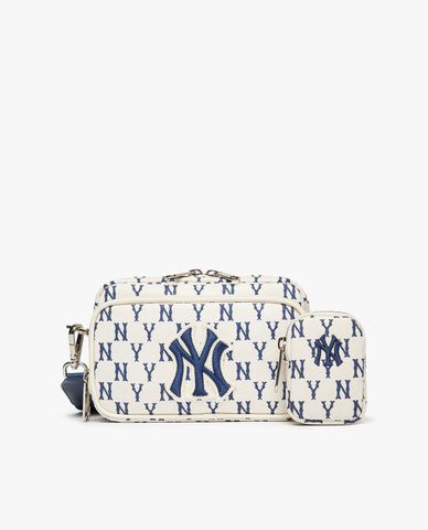  MLB - Túi đeo chéo unisex phom chữ nhật Monogram 
