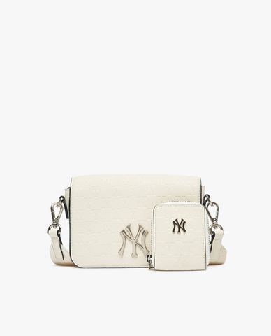  MLB - Túi đeo chéo phom chữ nhật thời trang Monogram Embo 