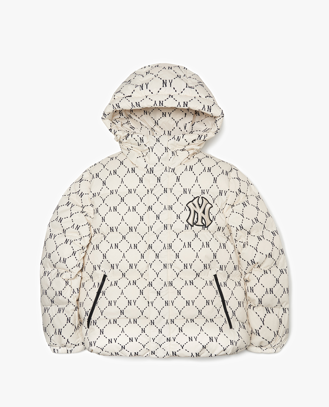 MLB - Áo khoác phao tay dài phối mũ Monogram Diamond