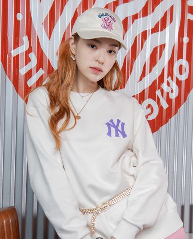  MLB - Áo sweatshirt phom suông tay dài LIKE Planet Overfit 