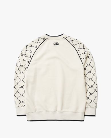  MLB - Áo sweatshirt cổ tròn dài tay Monogram 