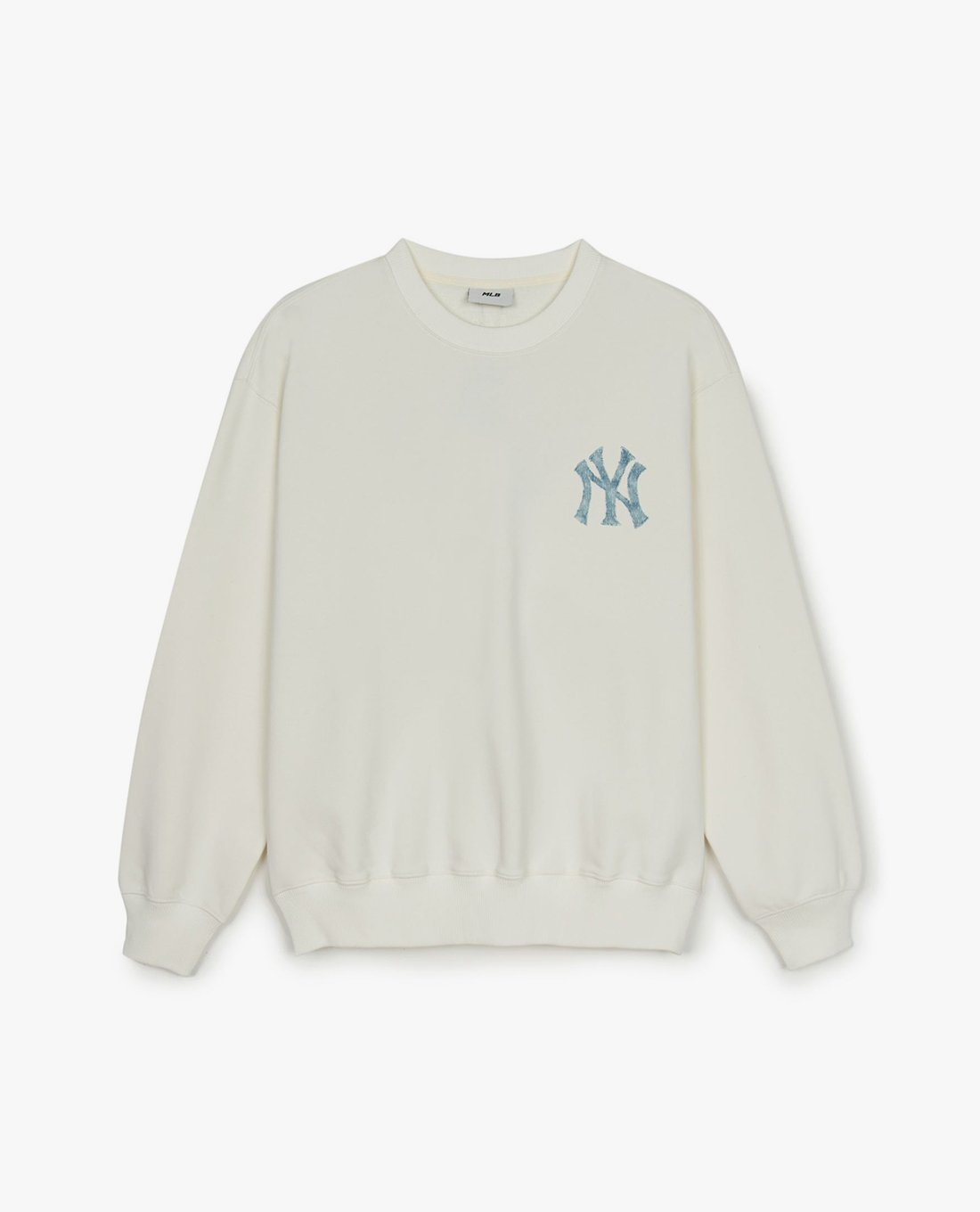 MLB■Denim L Monogram Lettering Big Luxe Sweatshirt★送料込 MLB - Áo sweatshirt unisex Denim Like Monogram Big Lux MLB