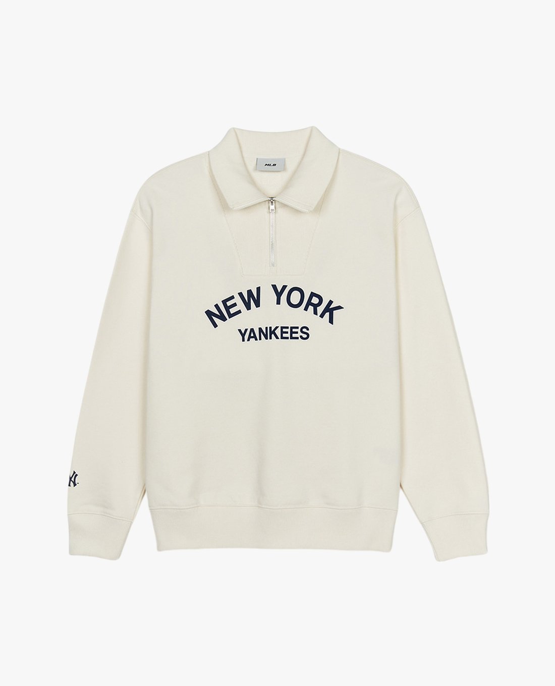 MLB - Áo sweatshirt unisex cổ bẻ tay dài Varsity Lettering