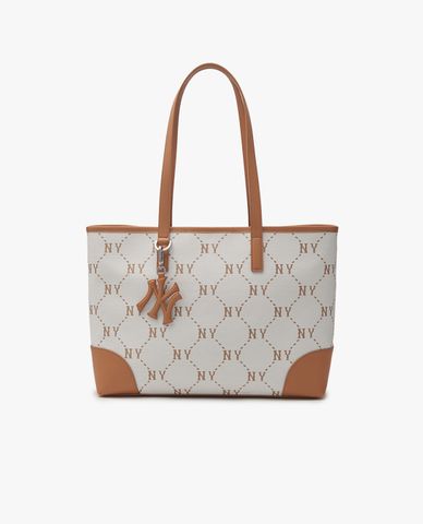  MLB - Túi tote unisex phom chữ nhật Diamond Monogram Jacquard 