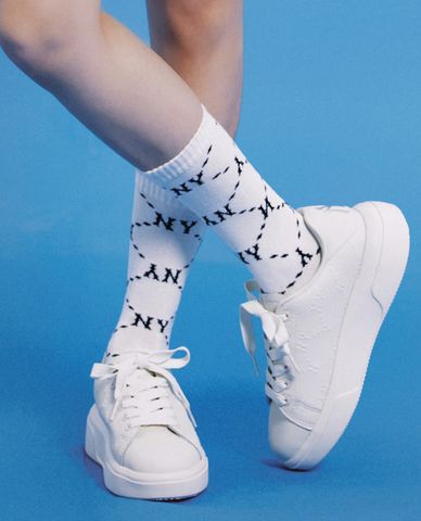  MLB - Vớ cổ cao Monogram Diamond 