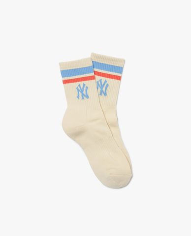  MLB - Vớ cổ cao unisex kẻ sọc thời trang 