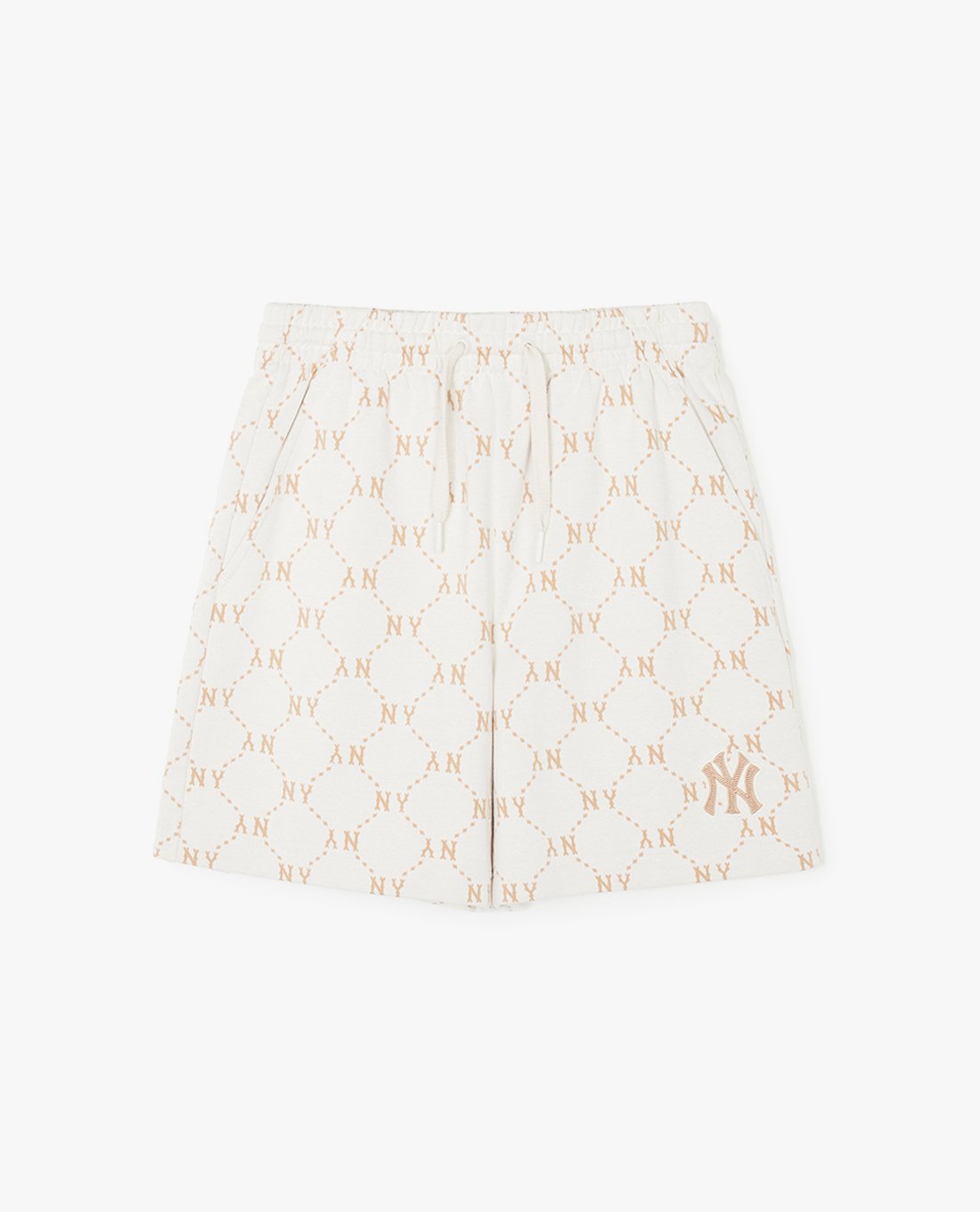 MLB - Quần short unisex ống rộng lưng thun Diamond Monogram Jacquard