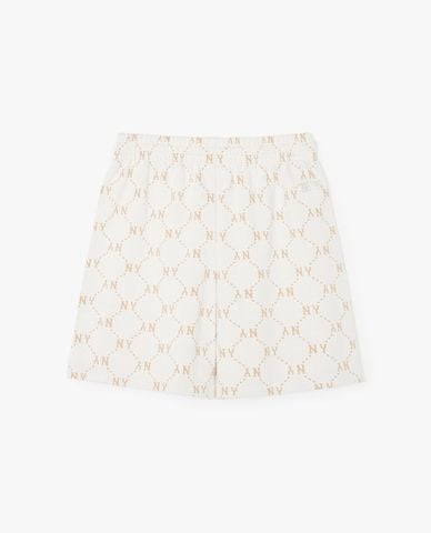  MLB - Quần short unisex ống rộng lưng thun Diamond Monogram Jacquard 