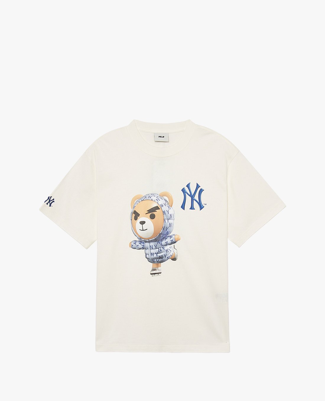 MLB - Áo thun unisex tay ngắn in hình dễ thương