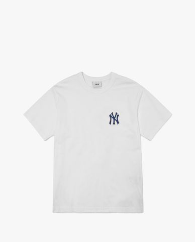 MLB - Áo thun unisex cổ tròn tay ngắn Basic Monogram Back Logo 