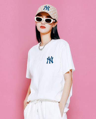  MLB - Áo thun unisex cổ tròn tay ngắn Basic Monogram Back Logo 
