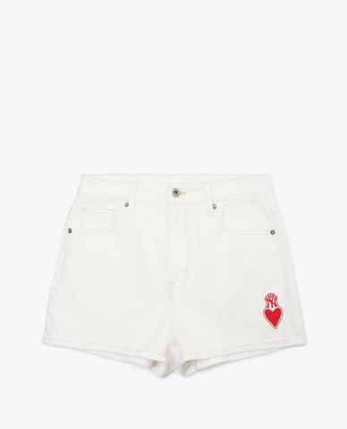  MLB - Quần shorts jeans nữ Heart 