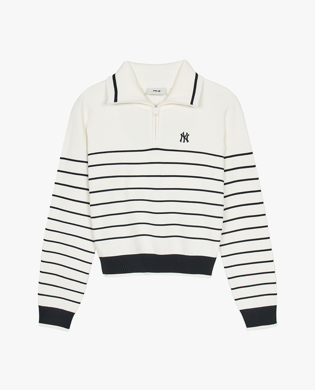 MLB - Áo sweatshirt nữ cổ bẻ tay dài Varsity