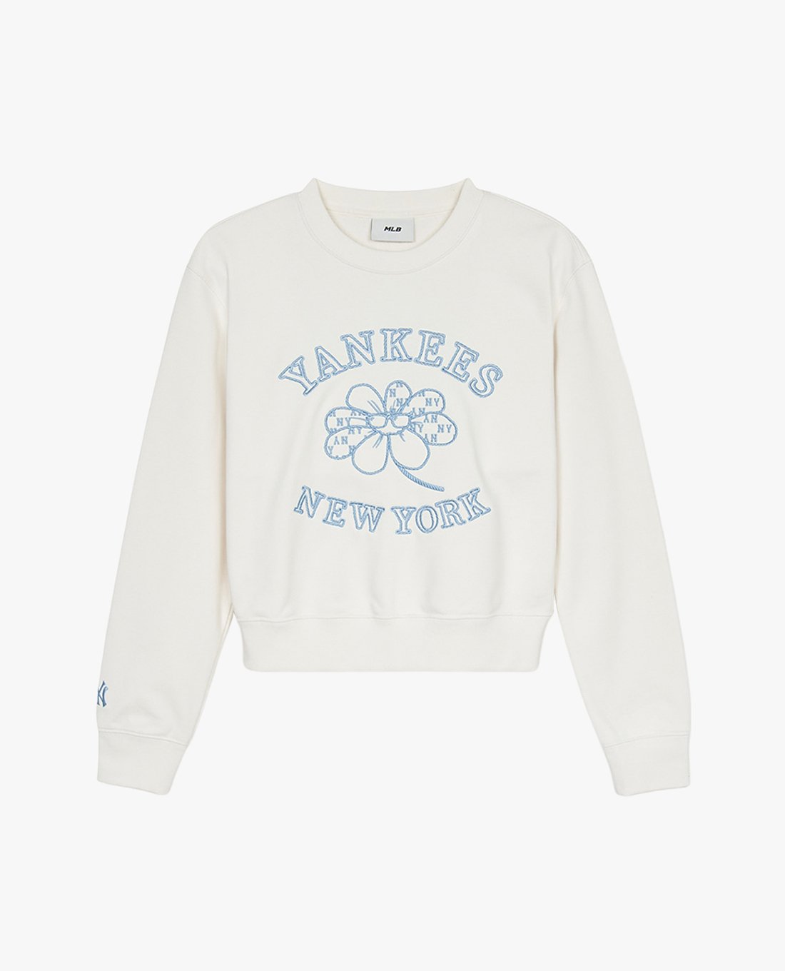 MLB - Áo sweatshirt nữ cổ tròn tay dài in họa tiết Floral