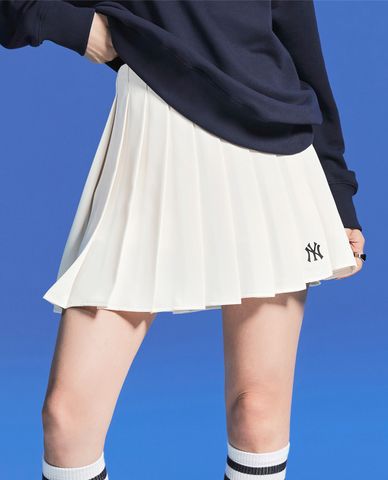  MLB - Chân váy mini xếp li Basic Pleats 