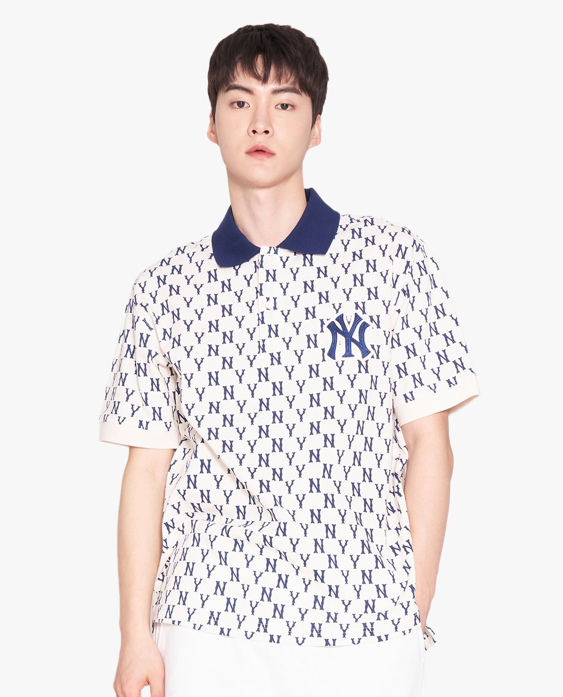 MLB - Áo polo nam ngắn tay Basic Monogram All Over