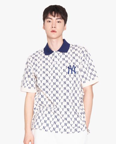  MLB - Áo polo nam ngắn tay Basic Monogram All Over 