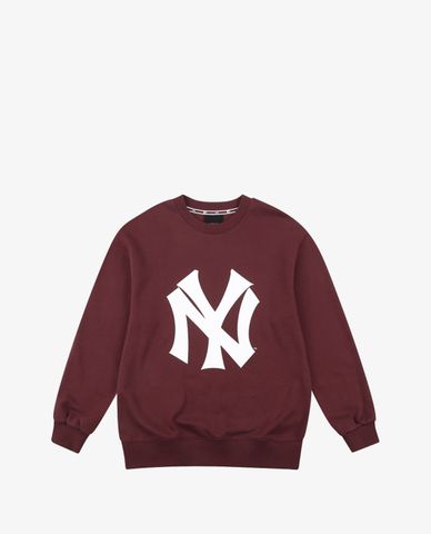  MLB - Áo sweatshirt tay dài cổ tròn phối logo 